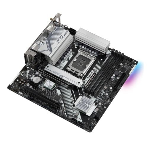 Asrock B760M PRO RS/D4 WIFI, Intel B760, 1700, Micro ATX, 4 DDR4, HDMI, DP, Wi-Fi 6E, 2.5G LAN, PCIe4, 2x M.2, RGB - X-Case UK T/A ROG