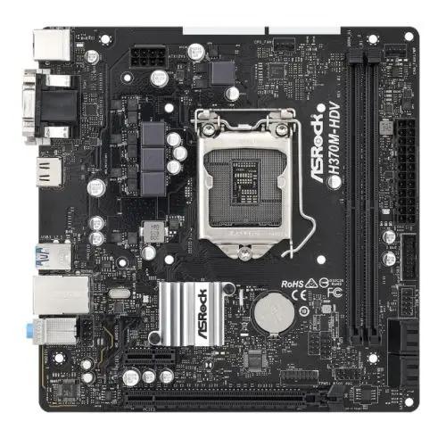 Asrock H370M-HDV, Intel H370, 1151, Micro ATX, 2 DDR4, VGA, DVI, HDMI - X-Case UK T/A ROG