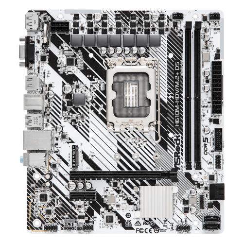 Asrock H610M-HDV/M.2+ D5, Intel H610, 1700, Micro ATX, 2 DDR5, VGA, HDMI, DP, PCIe4, 1x M.2 - X-Case UK T/A ROG