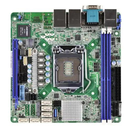 Asrock Rack E3C232D2I Server Board, Intel C232, 1151, Mini ITX, DDR4, VGA, Dual GB LAN, IPMI LAN, Serial Port, M.2 - X-Case UK T/A ROG