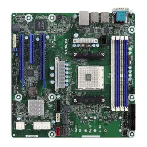 Asrock Rack X470D4U Server Board, AMD X470, AM4, Micro ATX, VGA, 6 x SATA, Dual GB LAN, IPMI, Serial Port - X-Case UK T/A ROG