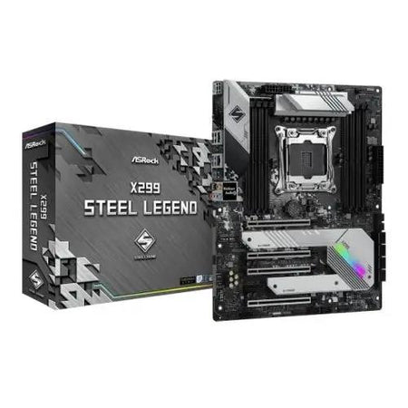 Asrock X299 STEEL LEGEND, Intel X299, 2066, ATX, 8 DDR4, SLI/XFire, Dual LAN, RGB Lighting, M.2 - X-Case UK T/A ROG