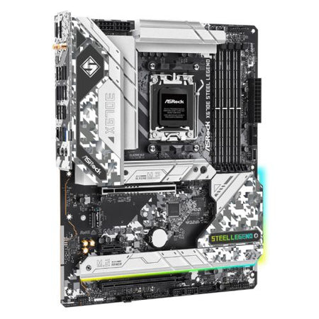 Asrock X670E STEEL LEGEND, AMD X670, AM5, ATX, 4 DDR5, HDMI, DP, Wi-Fi 6E, GB & 2.5G LAN, PCIe5, RGB, 4x M.2 - X-Case UK T/A ROG
