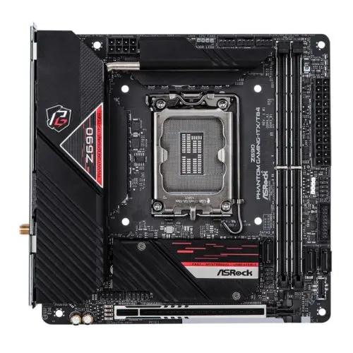 Asrock Z690 PHANTOM GAMING-ITX/TB4, Intel Z690, 1700, Mini ITX, 2 DDR5, HDMI, DP, Thunderbolt, Wi-Fi, 2.5GB LAN, PCIe5, RGB, 2x M.2 - X-Case UK T/A ROG