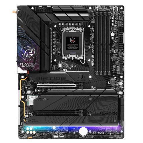 Asrock Z790 RIPTIDE WIFI, Intel Z790, 1700, ATX, 4 DDR5, HDMI, DP, eDP, Wi-Fi 7, 2.5G LAN, PCIe5, RGB, 5x M.2 - X-Case UK T/A ROG