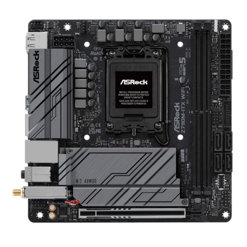 Asrock Z790M-ITX WIFI, Intel Z790, 1700, Mini ITX, 2 DDR5, HDMI, DP, eDP, Wi-Fi 6E, 2.5G & GB LAN, PCIe5, 2x M.2 - X-Case UK T/A ROG