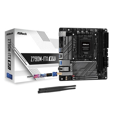 Asrock Z790M-ITX WIFI, Intel Z790, 1700, Mini ITX, 2 DDR5, HDMI, DP, eDP, Wi-Fi 6E, 2.5G & GB LAN, PCIe5, 2x M.2 - X-Case UK T/A ROG