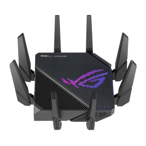 ASUS (GT-AX11000 PRO) ROG Rapture AX11000 Wireless Tri-Band Wi-Fi 6 Gaming Router, 10G LAN, 2.5G WAN, AiMesh, RangeBoost Plus, RGB - X-Case UK T/A ROG