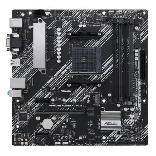 Asus PRIME A520M-A II/CSM - Corporate Stable Model, AMD A520, AM4, Micro ATX, 4 DDR4, VGA, HDMI, DP, M.2 - X-Case UK T/A ROG