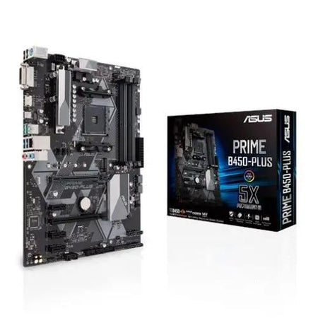 Asus PRIME B450-PLUS, AMD B450, AM4, ATX, 4 DDR4, XFire, DVI, HDMI, RGB Header, M.2 - X-Case UK T/A ROG