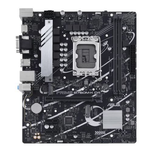 Asus PRIME B760M-K D4, Intel B760, 1700, Micro ATX, 2 DDR4, VGA, HDMI, 2.5G LAN, PCIe4, 2x M.2 - X-Case UK T/A ROG