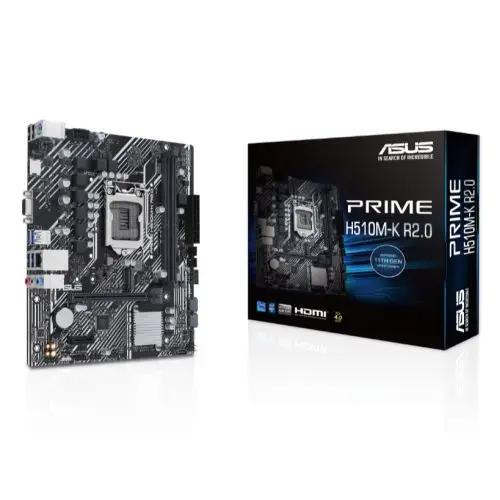 Asus PRIME H510M-K R2.0, Intel H470, 1200, Micro ATX, 2 DDR4, VGA, HDMI, 1x M.2 - X-Case UK T/A ROG