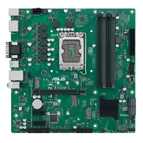 Asus PRO B760M-C-CSM - Corporate Stable Model, Intel B760, 1700, Micro ATX, 4 DDR5, VGA, HDMI, 2 DP, GB LAN, PCIe4, 2x M.2 - Rusty Old Gamers