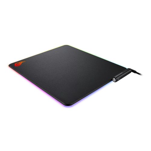 Asus ROG Balteus RGB Gaming Mouse Pad, Customisable Lighting, Non-slip, USB Passthrough, 370 x 320 x 7.9 mm - Rusty Old Gamers