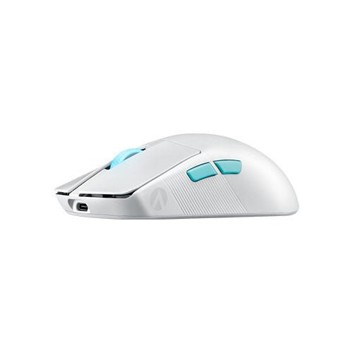 Asus ROG Harpe Ace Aim Lab Edition Gaming Mouse, Wireless/Bluetooth/USB,  Synergistic Software, RGB, Mouse Grip Tape, White