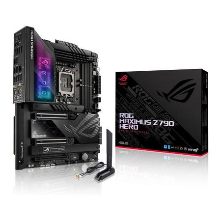 Asus ROG MAXIMUS Z790 HERO, Intel Z790, 1700, ATX, 4 DDR5, HDMI, 2 Thunderbolt, Wi-Fi 6E, 2.5G LAN, PCIe5, Hyper M.2 Card, RGB, 5x M.2 - X-Case UK T/A ROG