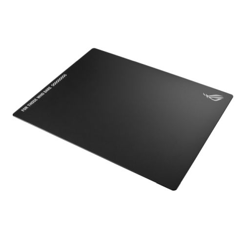 Asus ROG MOONSTONE ACE L Tempered Glass Mouse Pad, Anti-slip Silicone Base, 500 x 400 x 4 mm, Black - X-Case UK T/A ROG