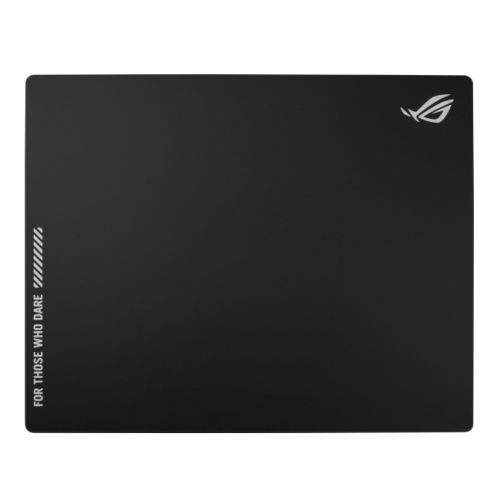 Asus ROG MOONSTONE ACE L Tempered Glass Mouse Pad, Anti-slip Silicone Base, 500 x 400 x 4 mm, Black - X-Case UK T/A ROG