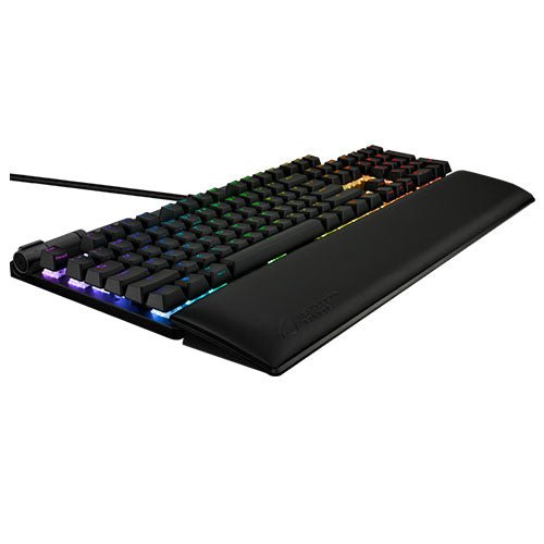 Asus ROG STRIX FLARE II RGB Mechanical Gaming Keyboard w/ PBT Keycaps, USB, ROG NX Red Switches, Detachable Wrist Rest - X-Case UK T/A ROG