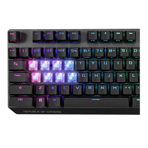 Asus ROG Strix SCOPE NX Wireless Deluxe Mechanical RGB Gaming Keyboard, ROG NX Mechanical Switches, Stealth Key, Quick-Toggle, Magnetic Wrist Rest - X-Case UK T/A ROG