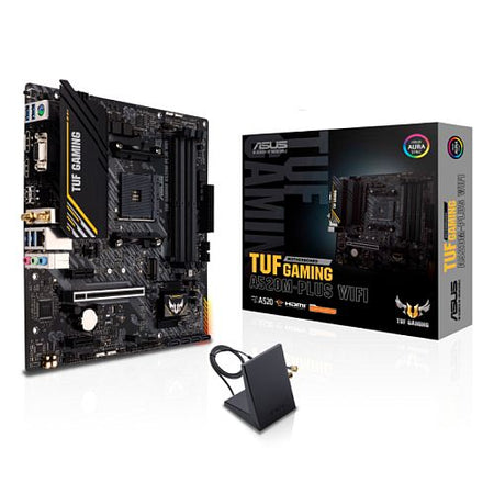 Asus TUF GAMING A520M-PLUS WIFI, AMD A520, AM4, Micro ATX, 4 DDR4, VGA, HDMI, DP, AC Wi-Fi, 1x M.2 - X-Case UK T/A ROG