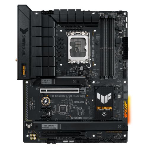 Asus TUF GAMING B760-PLUS WIFI, Intel B760, 1700, ATX, 4 DDR5, HDMI, DP, Wi-Fi 6, 2.5G LAN, PCIe5, 3x M.2, RGB - X-Case UK T/A ROG