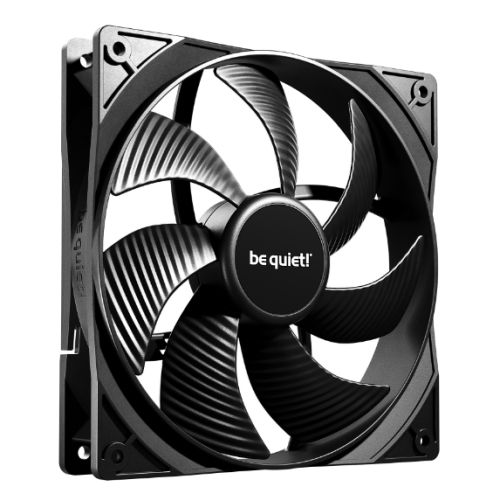 Be Quiet! BL107 Pure Wings 3 14cm Case Fan, Rifle Bearing, Black, 1200 RPM, Ultra Quiet - X-Case UK T/A ROG