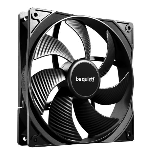 Be Quiet! BL108 Pure Wings 3 PWM 14cm Case Fan, Rifle Bearing, Black, 1200 RPM, Ultra Quiet - X-Case UK T/A ROG