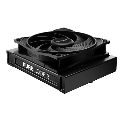Be Quiet! Pure Loop 2 120mm Liquid CPU Cooler, Pure Wings 3 PWM Fans, ARGB Cooling Block - X-Case UK T/A ROG