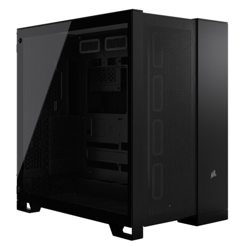 Corsair 6500D Airflow Dual Chamber Gaming Case w/ Glass Window, ATX, No Fans Inc., Fully Mesh Panelling, USB-C, Black - Rusty Old Gamers