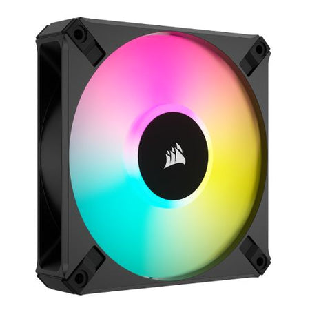 Corsair iCUE AF120 RGB ELITE 12cm PWM Case Fan, 8 ARGB LEDs, FDM Bearing, 550-2100 RPM, Black, Single Fan Expansion Pack - X-Case UK T/A ROG