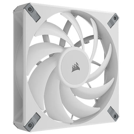 Corsair iCUE AF140 RGB ELITE 14cm PWM Case Fan, 8 ARGB LEDs, FDM Bearing, 500-1700 RPM, White, Single Fan Expansion Pack - X-Case UK T/A ROG