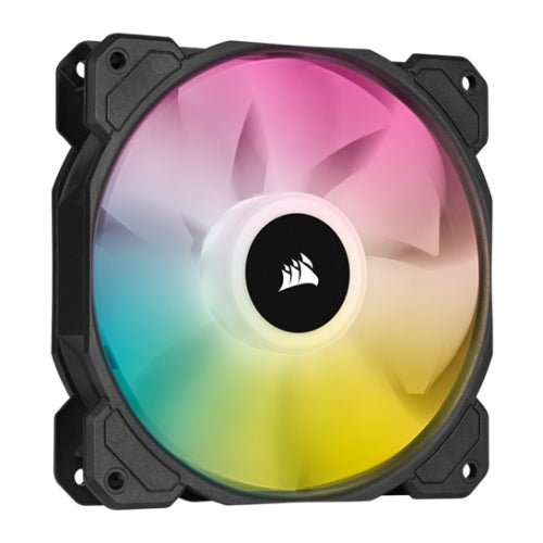 Corsair iCUE SP120 ELITE Performance 12cm PWM RGB Case Fan, 8 ARGB LEDs, Hydraulic Bearing, Single Fan Expansion Pack - X-Case UK T/A ROG