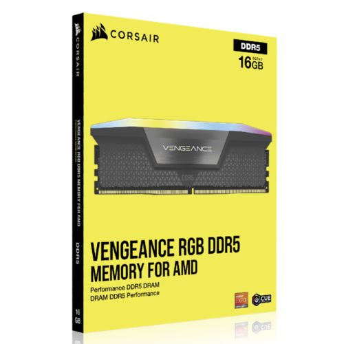 Corsair Vengeance RGB 32GB Kit (2 x 16GB), DDR5, 6000MHz (PC5-48000), CL30, 1.4V, XMP 3.0, PMIC, AMD Optimised, DIMM Memory - X-Case UK T/A ROG