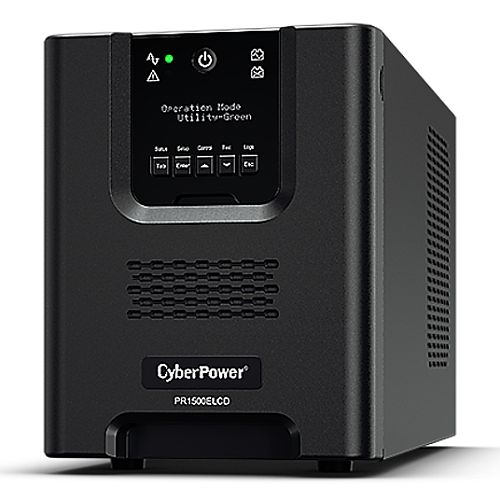 CyberPower 1500VA Line Interactive Tower Pro UPS, 1350W, LCD Display, 8x IEC, AVR Energy Saving, Hot-Swap Batteries - Rusty Old Gamers