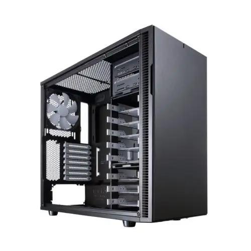 Fractal Design Define R5 (Black Solid) Silent Gaming Case, ATX, 2 Fans, Fan Controller, Configurable Front Door, Ultra Silent Design - X-Case UK T/A ROG