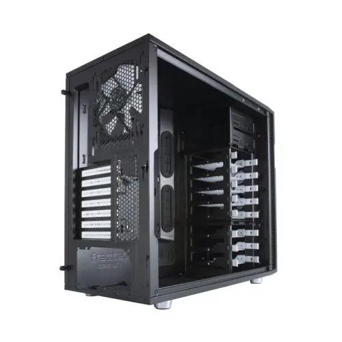 Fractal Design Define R5 (Black Solid) Silent Gaming Case, ATX, 2 Fans, Fan Controller, Configurable Front Door, Ultra Silent Design - X-Case UK T/A ROG