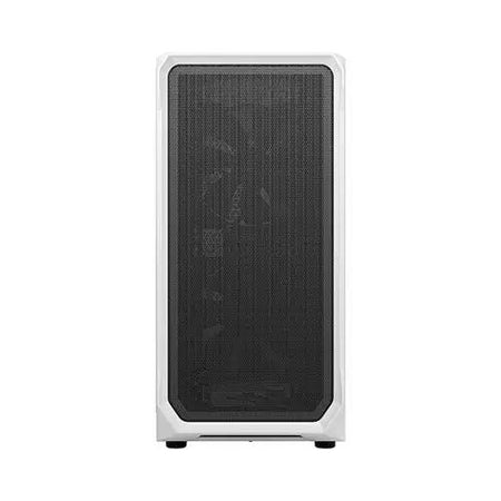 Fractal Design Focus 2 (White TG) Gaming Case w/ Clear Glass Window, ATX, 2 Fans, Mesh Front, Innovative Shroud System - X-Case UK T/A ROG