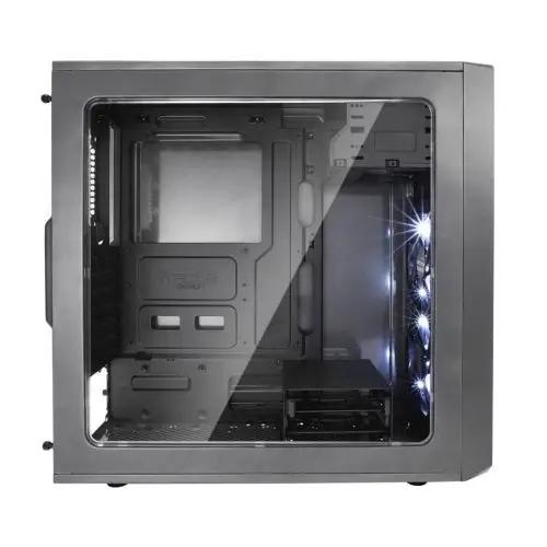 Fractal Design Focus G (Gunmetal) Gaming Case w/ Clear Window, ATX, 2 White LED Fans, Kensington Bracket, Filtered Front, Top & Base Air Intakes - X-Case UK T/A ROG