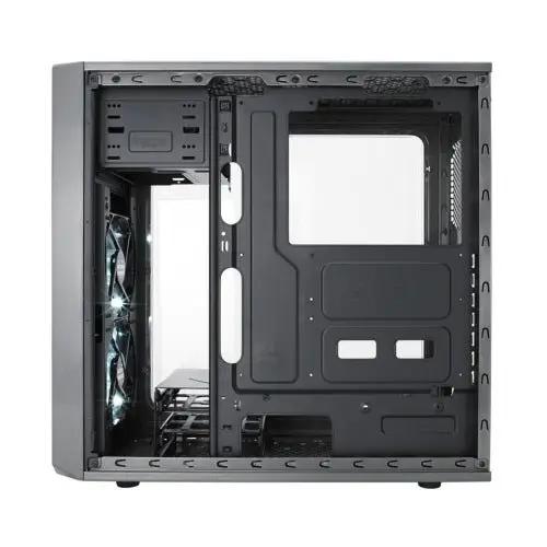 Fractal Design Focus G (Gunmetal) Gaming Case w/ Clear Window, ATX, 2 White LED Fans, Kensington Bracket, Filtered Front, Top & Base Air Intakes - X-Case UK T/A ROG