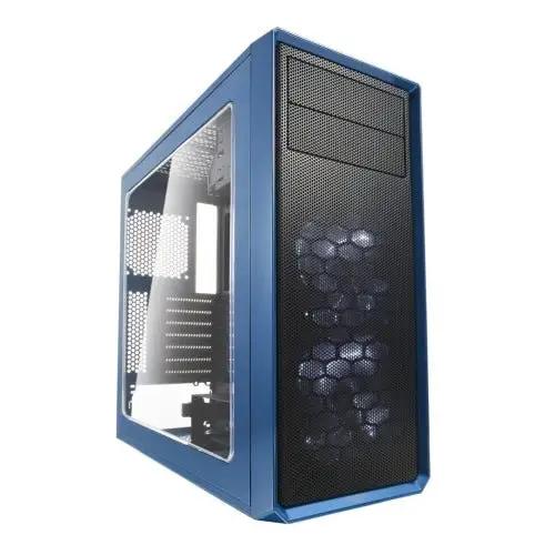 Fractal Design Focus G (Petrol Blue) Gaming Case w/ Clear Window, ATX, 2 White LED Fans, Kensington Bracket, Filtered Front, Top & Base Air Intakes - X-Case UK T/A ROG