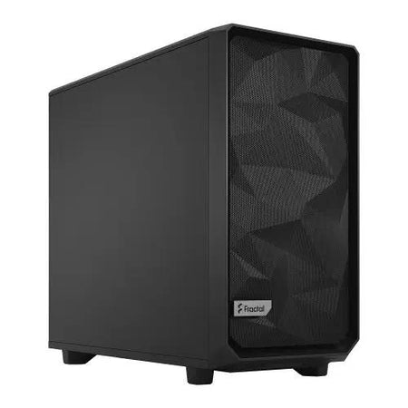 Fractal Design Meshify 2 (Black Solid) Gaming Case, E-ATX, Angular Mesh Front, 3 Fans, Fan Hub, Detachable Front Filter, USB-C - X-Case UK T/A ROG