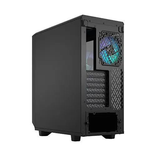 Fractal Design Meshify 2 Compact Lite RGB (Black TG) Gaming Case w/ Light Tint Glass Window, ATX, Angular Mesh Front, 4 RGB Fans, RGB Controller - X-Case UK T/A ROG