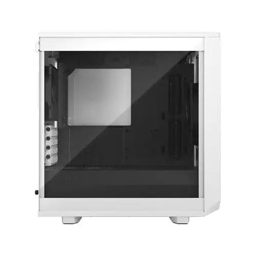 Fractal Design Meshify 2 Mini (White TG) Gaming Case w/ Clear Glass Window, Micro ATX, Angular Mesh, USB-C, 331mm GPU & 280mm Radiator Support - X-Case UK T/A ROG