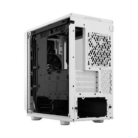 Fractal Design Meshify 2 Mini (White TG) Gaming Case w/ Clear Glass Window, Micro ATX, Angular Mesh, USB-C, 331mm GPU & 280mm Radiator Support - X-Case UK T/A ROG