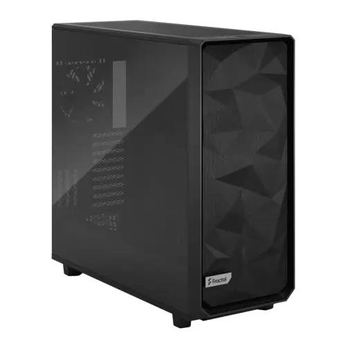 Fractal Design Meshify 2 XL (Black TG) Gaming Case w/ Light Tint Glass Window, E-ATX, Angular Mesh Front, 3 Fans, Fan Hub, Detach. Front Filter, USB-C - X-Case UK T/A ROG