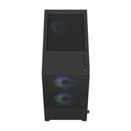 Fractal Design Pop Mini Air RGB (Black TG) Gaming Case w/ Clear Glass Window, Micro ATX, Hexagonal Mesh Front, 3 RGB Fans & ARGB Controller - X-Case UK T/A ROG