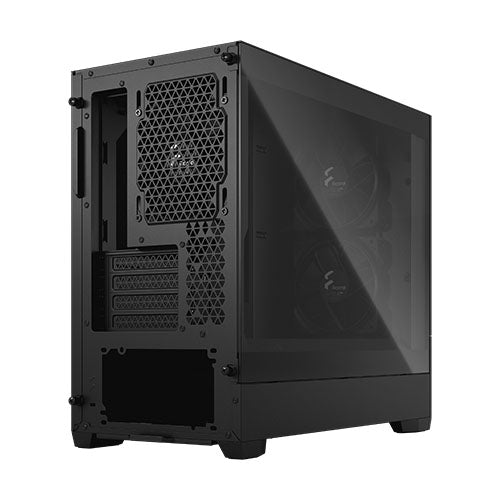 Fractal Design Pop Mini Silent (Black TG) Gaming Case w/ Clear Glass Window, Micro ATX, Sound-Damping Steel & Foam, 3 Fans - X-Case UK T/A ROG