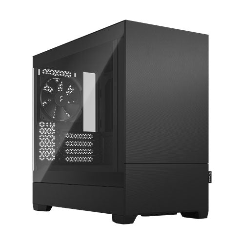 Fractal Design Pop Mini Silent (Black TG) Gaming Case w/ Clear Glass Window, Micro ATX, Sound-Damping Steel & Foam, 3 Fans - X-Case UK T/A ROG