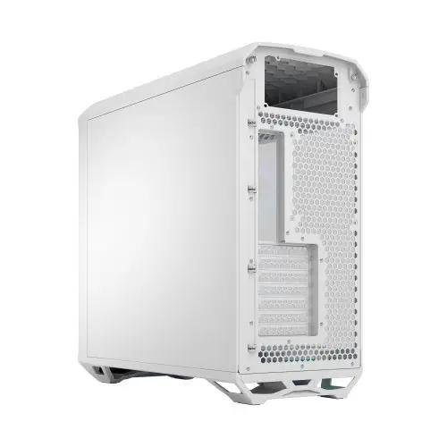 Fractal Design Torrent (White RGB TG) Gaming Case w/ Clear Glass Window, E-ATX, 5 ARGB Fans, Fan Hub, RGB Strip on PSU Shroud, Front Grille, USB-C - X-Case UK T/A ROG